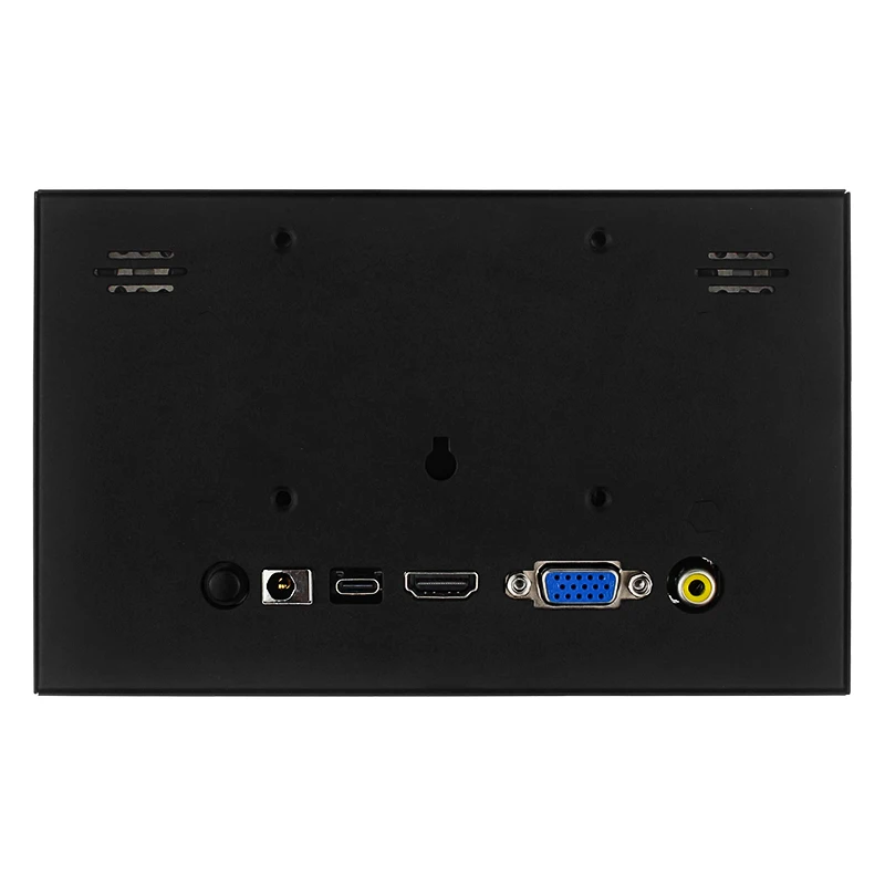 7 Inch Portable Monitor 1024x600 IPS LCD HDMI-compatible VGA AV Input DC Type C Power  Screen for PC Laptop Camera TV Box DVD-2