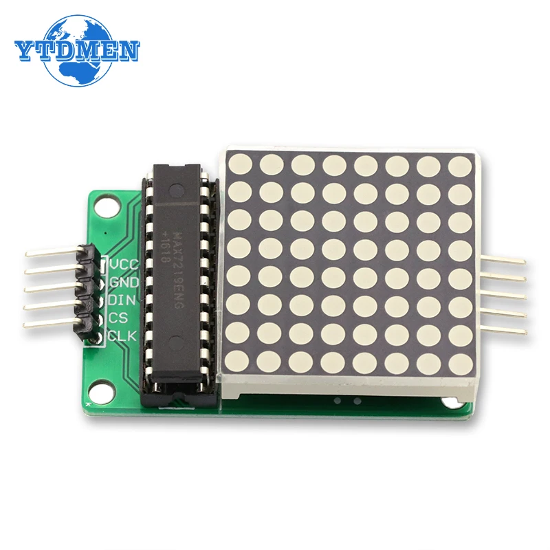 Dot LED Matrix Module MAX7219 LED Matrix Display 8*8 MCU Control Module for Arduino 5V Interface Output Input Common Cathode-3