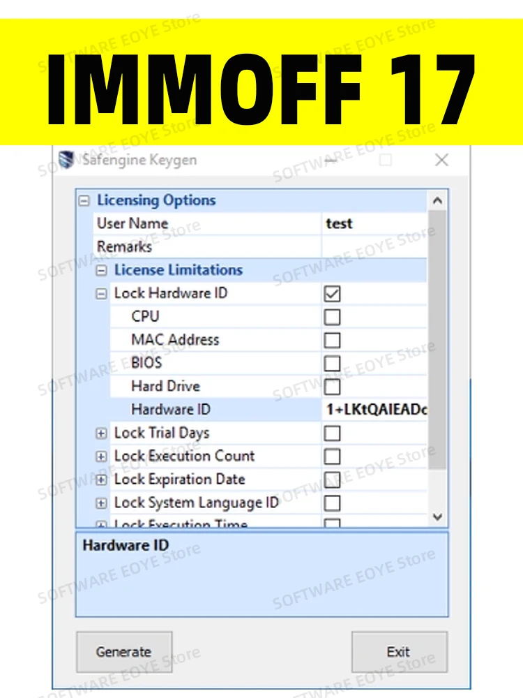 IMMOFF17 Software EDC17 Immo off17 Ecu Program NEUROTUNING immoff17 Disabler send with keygen Car software-3