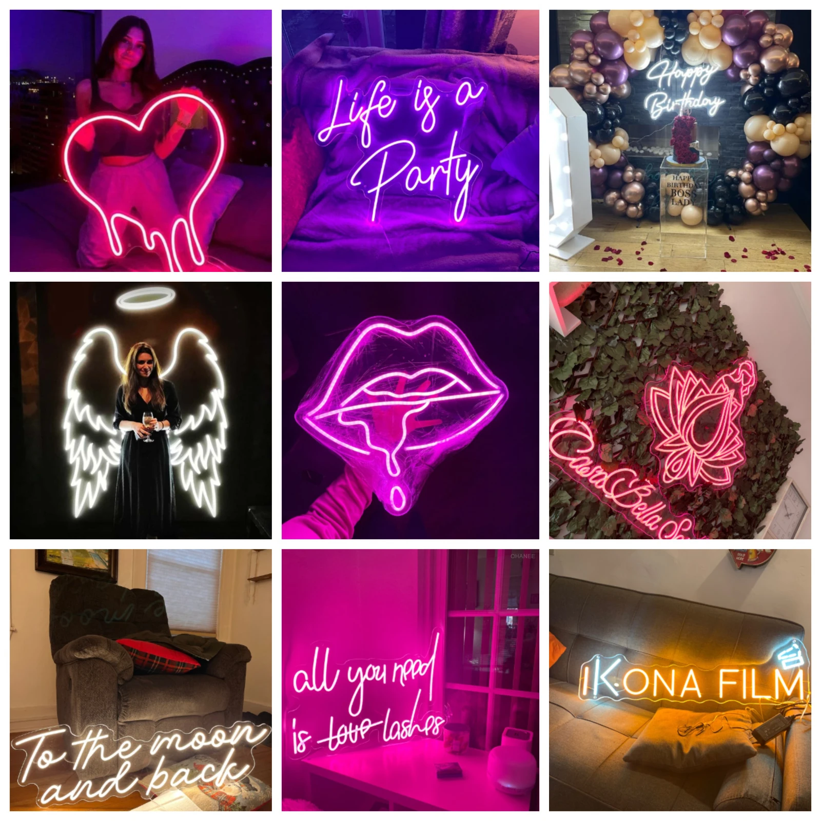 Private Custom Neon Sign Personalised Business Logo Name Design Room Wall LED Light Birthday Party Wedding Decoration Night Lamp-5