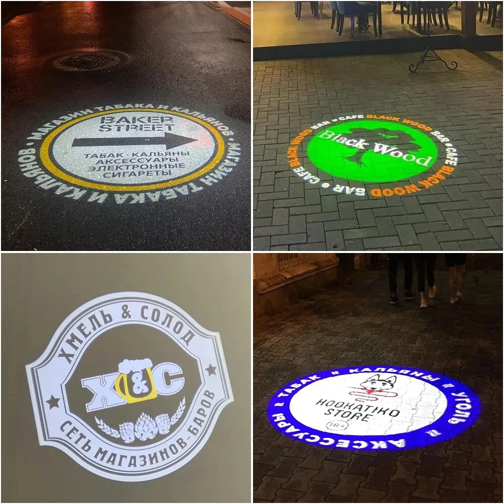 Custom long distance waterproof rotating Gobo Projector outdoor for advertising-4