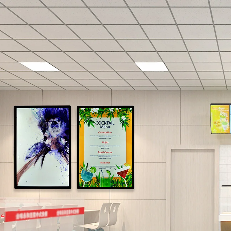 60X80Cm Menu board designs in hotel lightbox signage lightbox aluminum profile