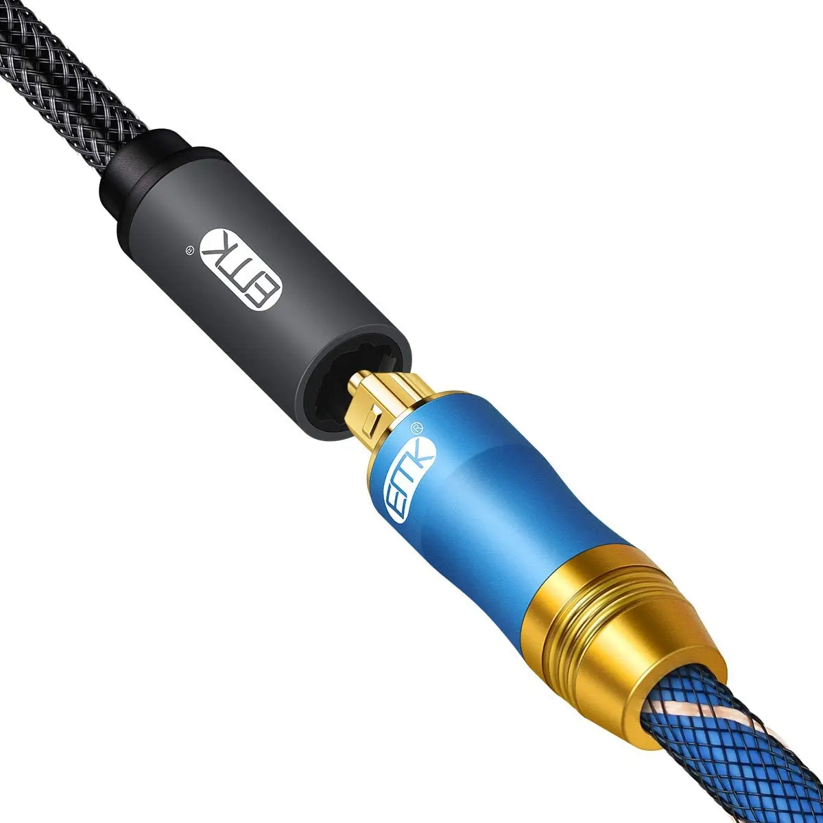 Optical Cable Extension, EMK Optical Audio Cable Toslink Female to Male Audio Extended Cable for Soundbar Smart TV Home Theater-3