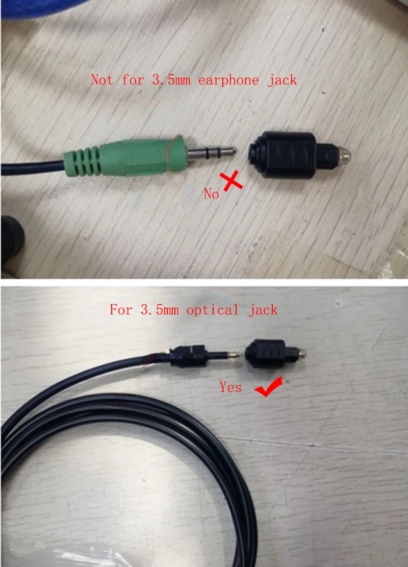 Mini Optical Audio Adapter 3.5MM Female Jack To Digital Toslink Male Plug for Amplifier Player DVD-5