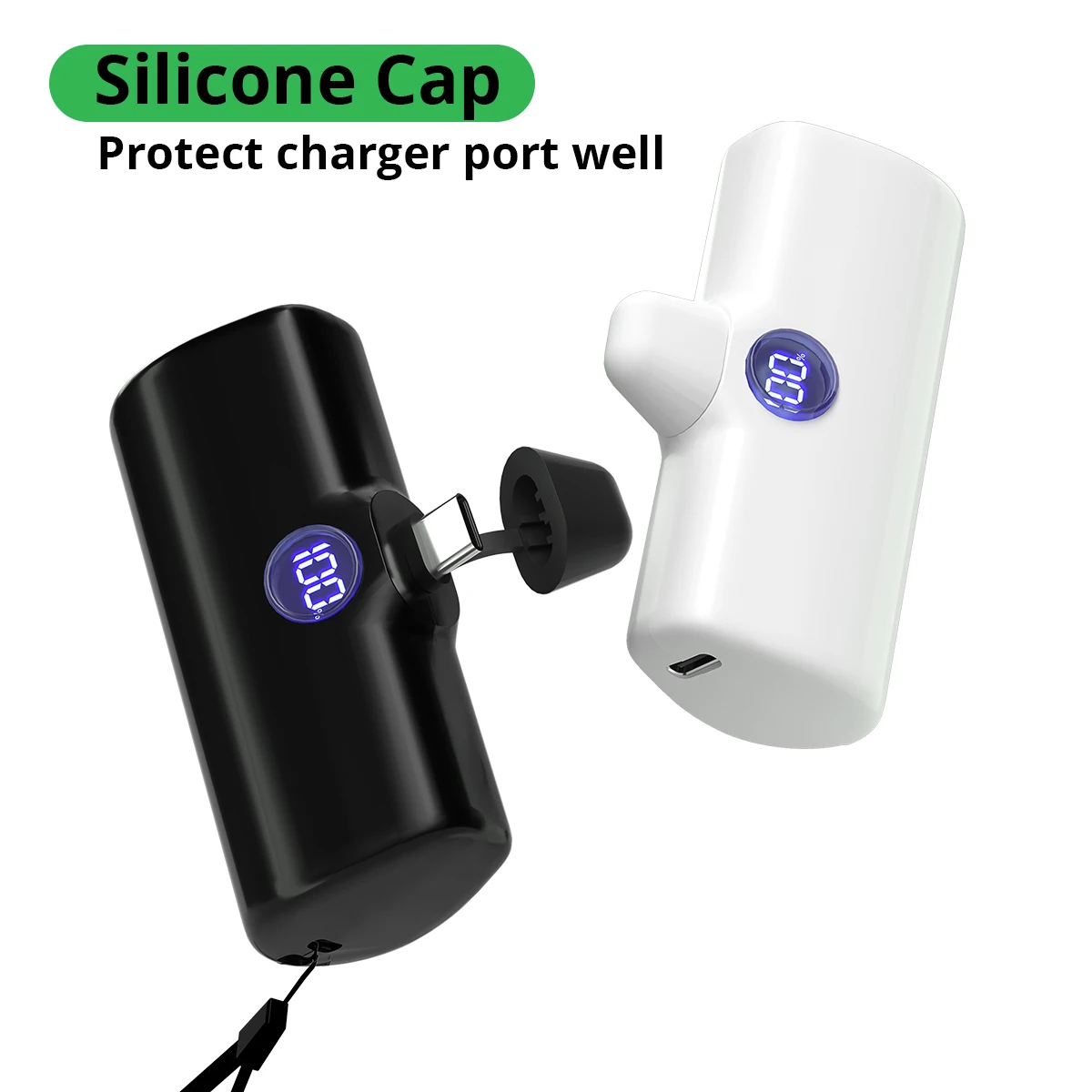 Portable Charger Fast Charge Type C External Battery for iPhone Samsung Xiaomi Built-in Cable Quick Charge Pocket Power Bank-6