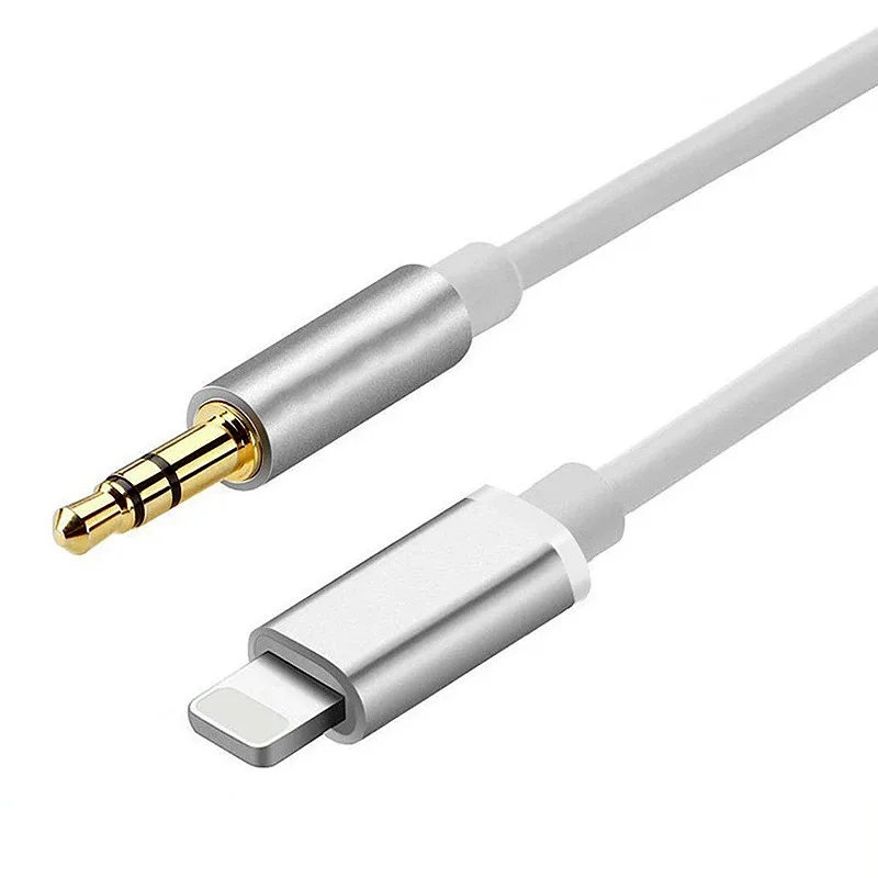 Ligntning to 3.5mm Jack Aux Cable Car Speaker Headphone Adapter for iPhone 14 13 12 11 Pro Audio Splitter Cable for iOS 14 Above-3