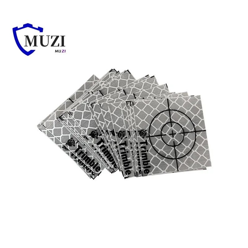 100pcs Size 20 30 40 50 60 80mm Reflector Sheet For Total Station Survey Geography Fluorescent Green Sheet Reflective Sticker-5