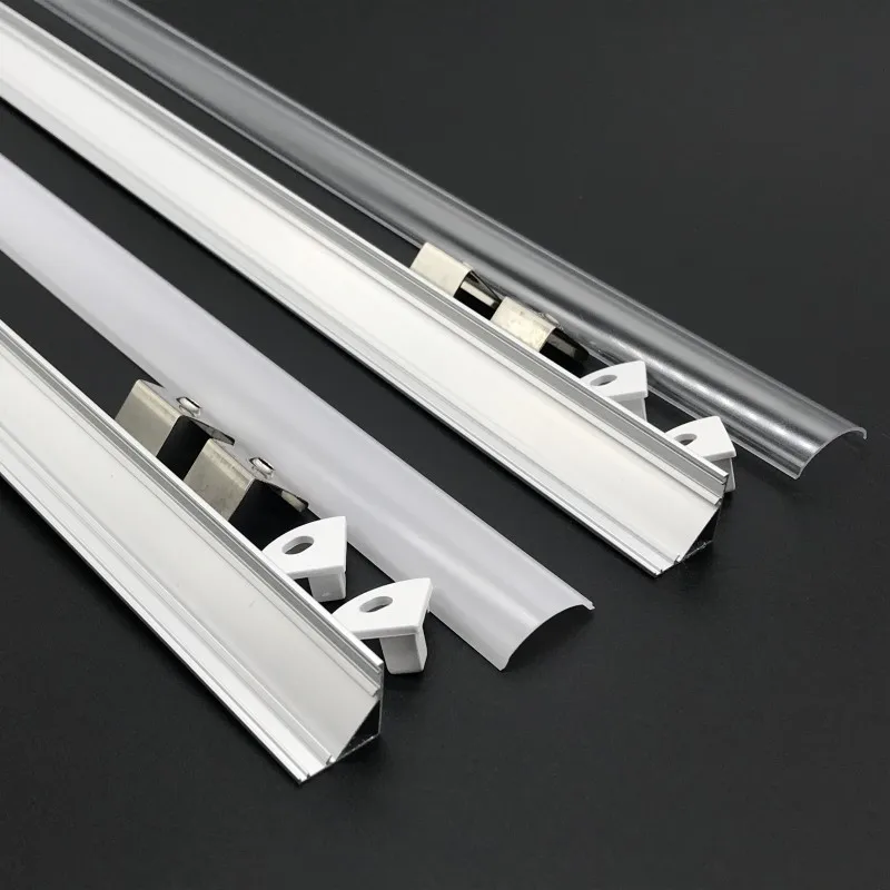 DHL 10-20pcs/lot 1M U/V Shape Corner Aluminium Profile Channel Holder for LED Strip Light Bar Under Cabinet Lamp Kitchen Closet-5