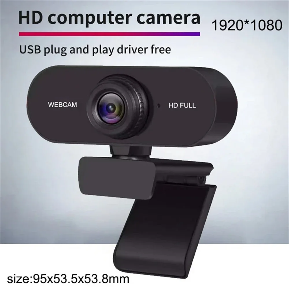 2K 1080P 720P 480P HD Webcam For Desktop Laptop Computer Mini USB Web Camera With Microphones Web Cam Cover For YouTube Skype-2