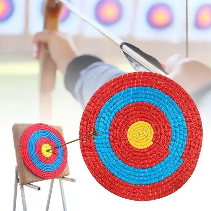 30/40cm Compound Bow Recurve Bow Straw Shooting Target Handmade Archery Grass Target Shoot Practice Targets Archery Accessories-2