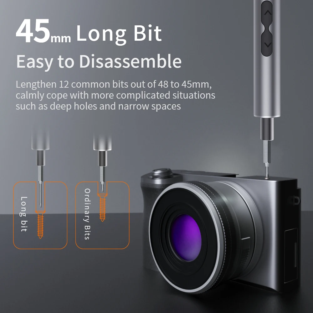 28/62/120 in 1 Electric Screwdriver Precision Set Power Tool Rechargeable Magnetic Small Bit for Xiaomi Mobile Cell Phone Repair-5